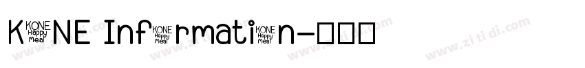KONE Information字体转换